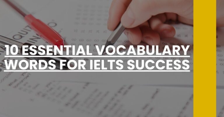 10 Essential Vocabulary Words for IELTS Success Feature Image