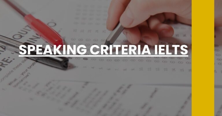 Speaking Criteria IELTS Feature Image